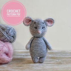Crochet mouse pattern pdf, Amigurumi pattern mouse
