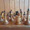 old soviet wooden chess set 1960s