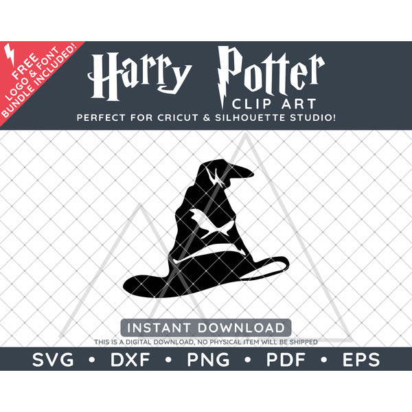 Harry Potter Sorting Hat Clip Art by SVG Studio Thumbnail.png