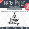 Harry Potter Christmas Clip Art Bundle by SVG Studio Thumbnail4.png