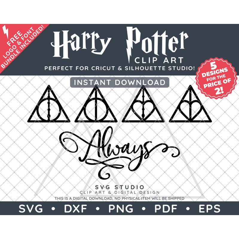Deathly Hallows Symbols by SVG Studio Thumbnail.png