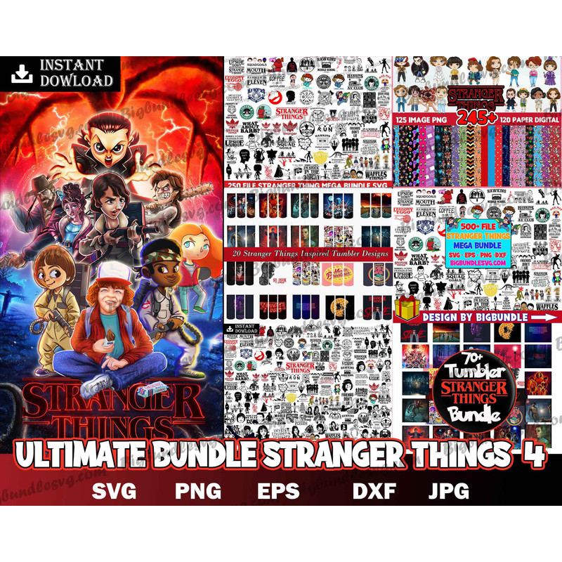 Ultimate bundle Stranger Things SVG Bundle, Hellfire Club Svg Digital download.jpg