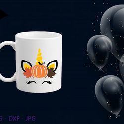 autumn unicorn svg, fall unicorn svg, fall baby girl shirt, funny cute svg, october svg, thanksgiving svg cut files