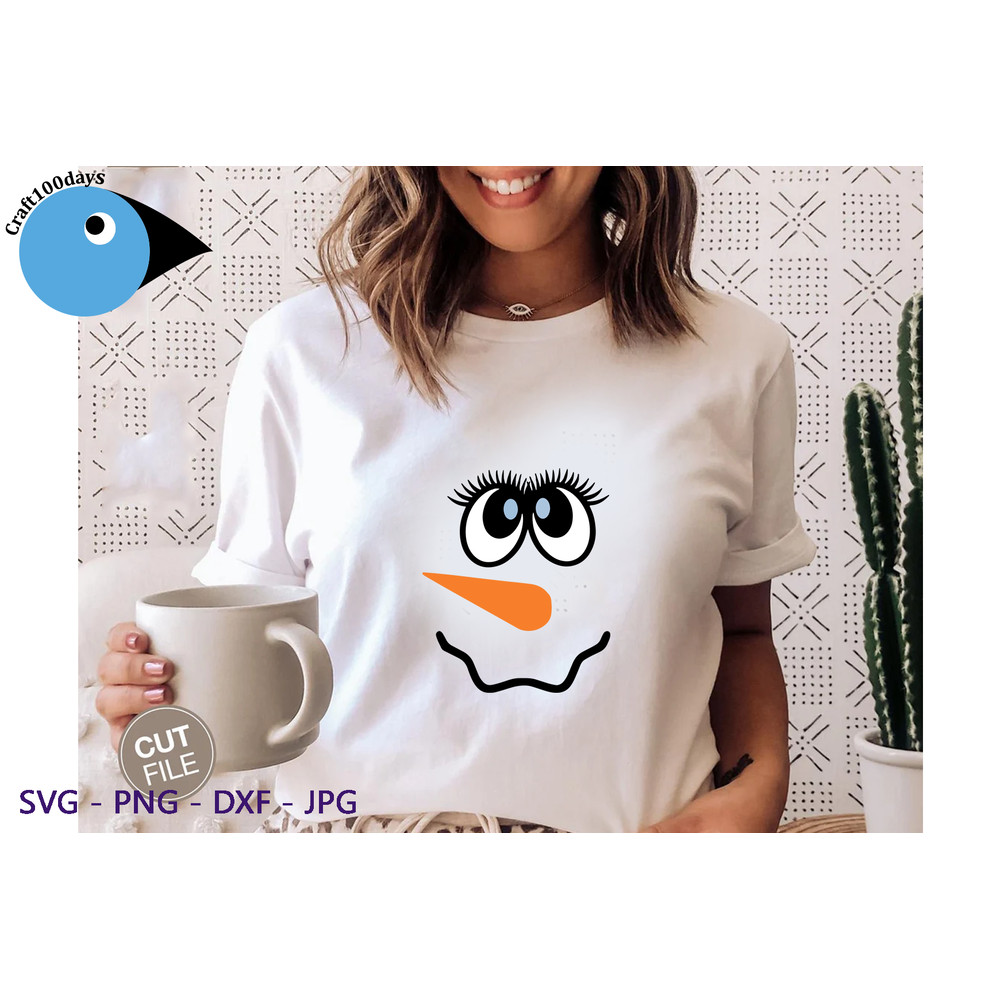 Bundle snowman face shirt.png