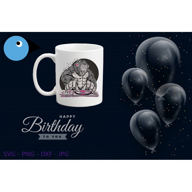 Dished DJ Gorilla mug.png