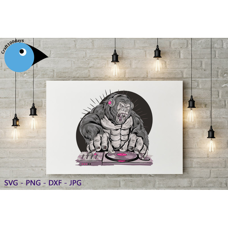 Dished DJ Gorilla wall.png