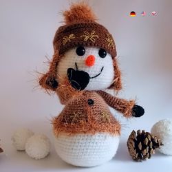 Snowman. Crochet PDF pattern