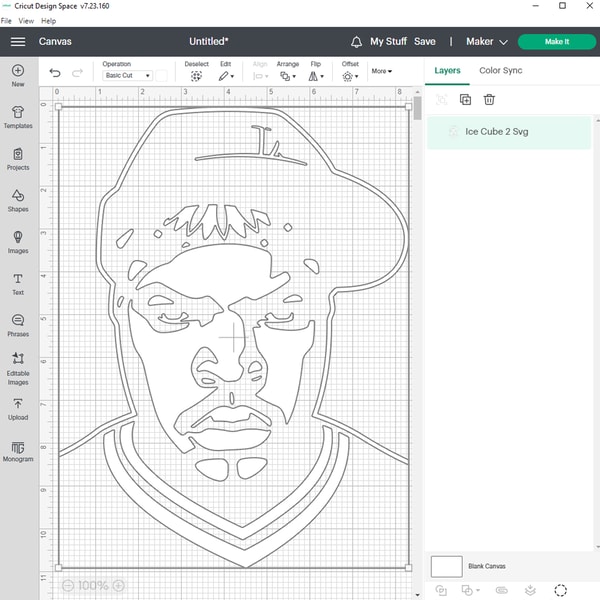 Ice Cube 2 SVG Cutting Files, Rapper Digital Clip Art, Hip h | Inspire ...