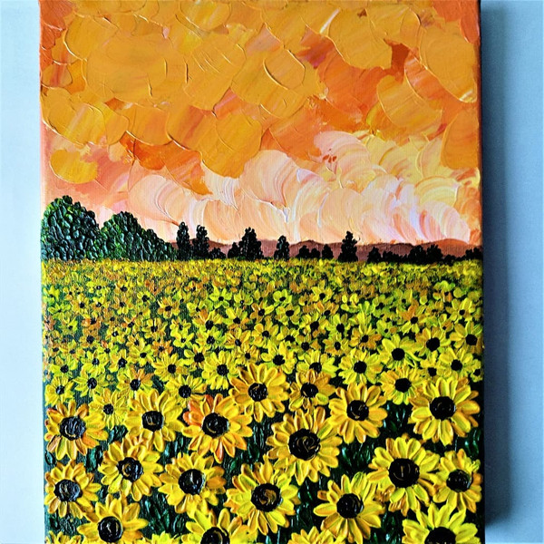 Handwritten-sunset-orange-sky-in-a-field-of-sunflowers-by-acrylic-paint-4.jpg