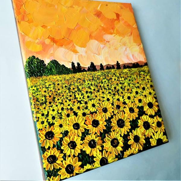 Handwritten-sunset-orange-sky-in-a-field-of-sunflowers-by-acrylic-paint-5.jpg