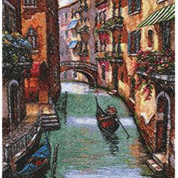 painting the streets of venice | machine embroidery design | venice | painting for interior, download digital design