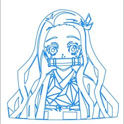 nezuko dxf file