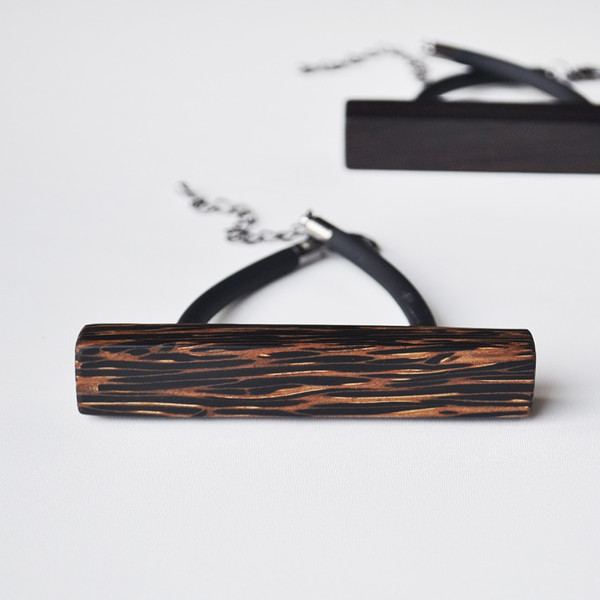 wooden rectangular bracelet 1