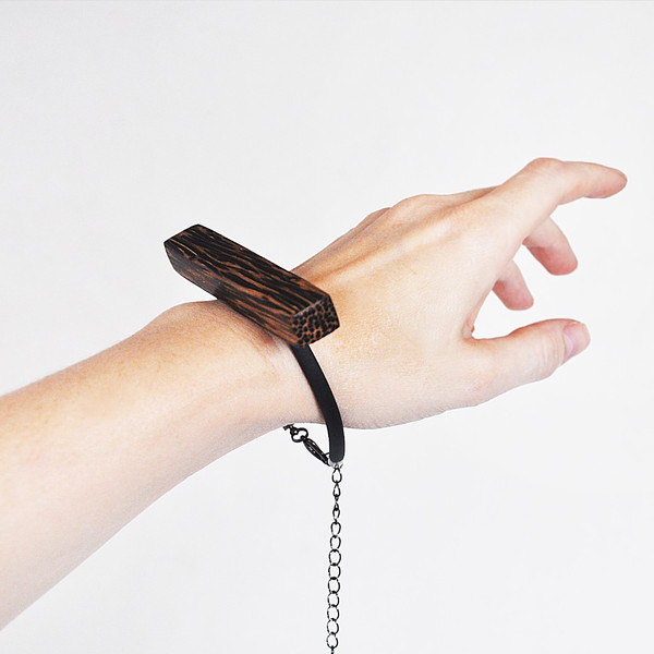 rectangular bracelet on hand 1