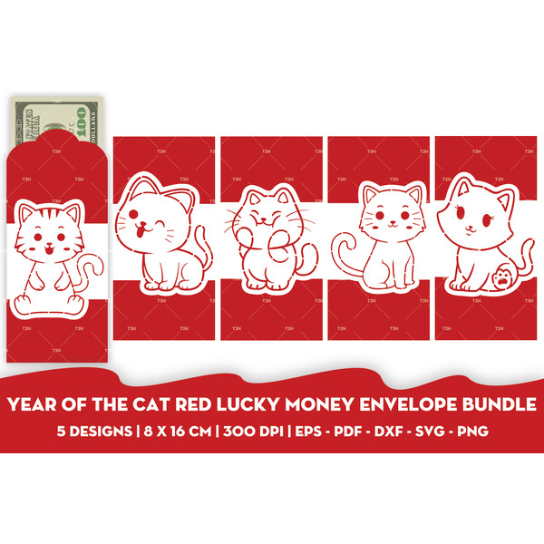 Year of the cat red lucky money envelope bundle cover.jpg