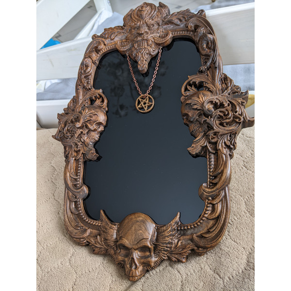 Wall-Decorative-Mirror-With-Black-Glass-In-Carving-Wooden-Frame-Wall-Mount-Mirror-Ornate-Mirror-Home-Unique-Decor (3).JPG