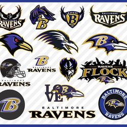 Baltimore Ravens Svg Cut Files, Ravens Svg Logo, Ravens Png Logo, Clipart Bundle, Svg File for Cricut, Nfl Logo