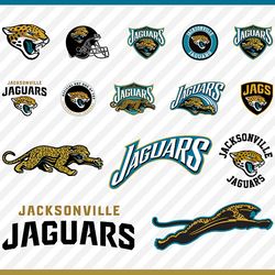Jacksonville Jaguars Svg Cut Files, Jaguars Logo Svg, Jaguars Png Logo, Clipart Bundle, Nfl Logo