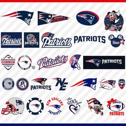 New England Patriots Svg Cut Files, Patriots Logo Svg, Patriots Png Logo, Clipart Bundle, Nfl Logo