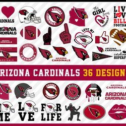 Arizona Cardinals Svg Cut Files, Cardinals Logo Svg, Cardinals Png Logo, Clipart Bundle, Nfl Logo