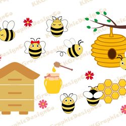 bee svg honey bee svg bee png bee clipart bumble bee svg honeycomb svg bee happy svg queen bee svg honey svg
