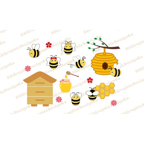 Bee svg Honey bee svg Bee png Bee clipart Bumble bee svg Hon - Inspire  Uplift