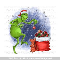 Green man, Christmas design, png illustration