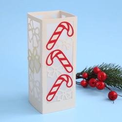 Svg cut file | Christmas lantern svg | Christmas decoration | Paper lantern template | Christmas tealight template