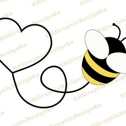 bee with heart svg bumble bee svg honey bee svg bee svg bee clipart bee cricut bee cut file be mine svg bumblebee svg