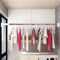 wall mounted clothes hanging rod