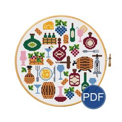 honey sampler for cross stitch pattern