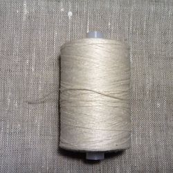 Linen thread for bobbin lace Pure linen 1 pcs White Grey