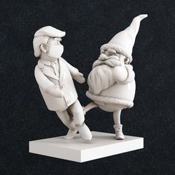 Santa Claus_Trump, Home decor. Figurine miniature. 3D model