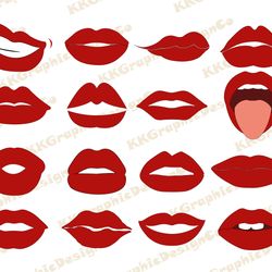 Lips bundle svg Lips svg Kiss svg Lips clipart Makeup svg Mouth svg Lips png Lipstick svg Kiss lips svg Lip svg