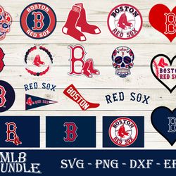 boston red sox bundle svg, boston red sox svg, mlb svg png dxf eps digital file