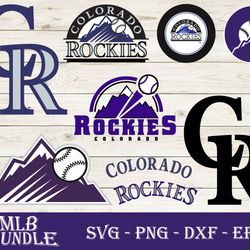colorado rockies bundle svg, colorado rockies svg, mlb svg png dxf eps digital file