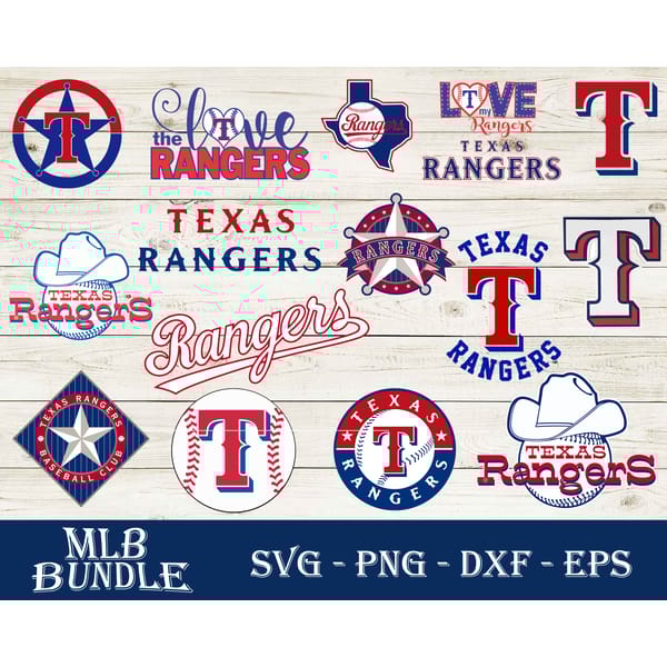 Texas Rangers Bundle SVG, Texas Rangers SVG, MLB SVG PNG DXF - Inspire ...