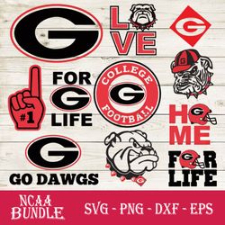 georgia bulldogs bundle svg, georgia bulldogs svg, ncaa svg png dxf eps digital file