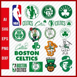 Boston Celtics Logo SVG - Boston Celtics SVG Cut Files - Celtics PNG Logo - NBA Logo - Clipart & Cricut Files