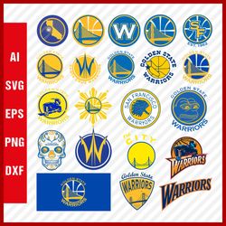 Golden State Warriors Logo SVG - Warriors SVG Cut Files - Warriors PNG Logo - NBA Logo - Clipart & Cricut Files