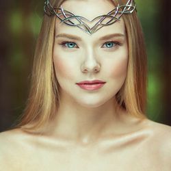 Wedding tiara bridal diadem Elven crown Jewelry Diadem fantasy circlet fairy Tiara bridal headband fantasy Tiara Nimueh