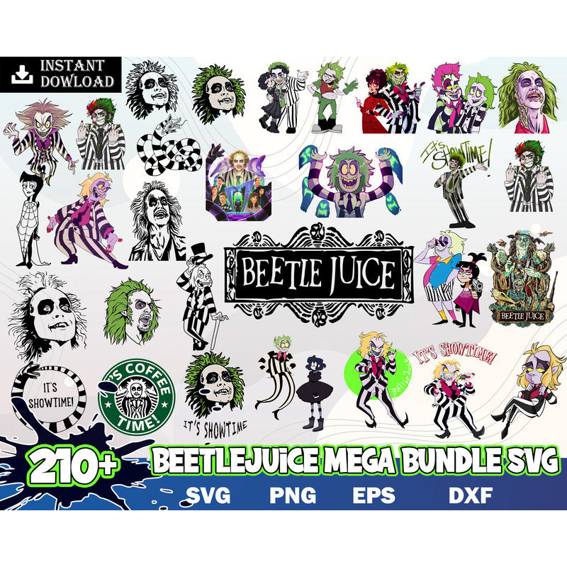 Beetlejiuce bundle svg, png, eps, dxf, Halloween svg images, Digital file, Digital download.jpg