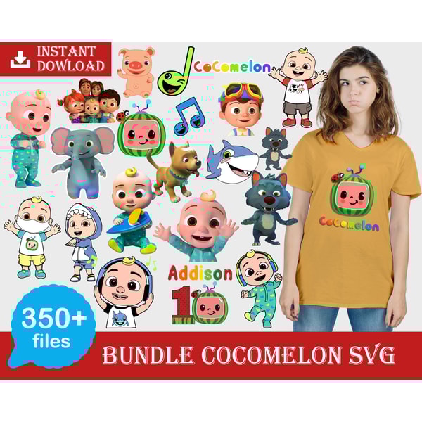 350 Bundle Cocomelon Svg, Cocomelon Clipart Cocomelon Party Supplies PNG, Cocomelon Bundl,e cocomelon svg birthday.jpg