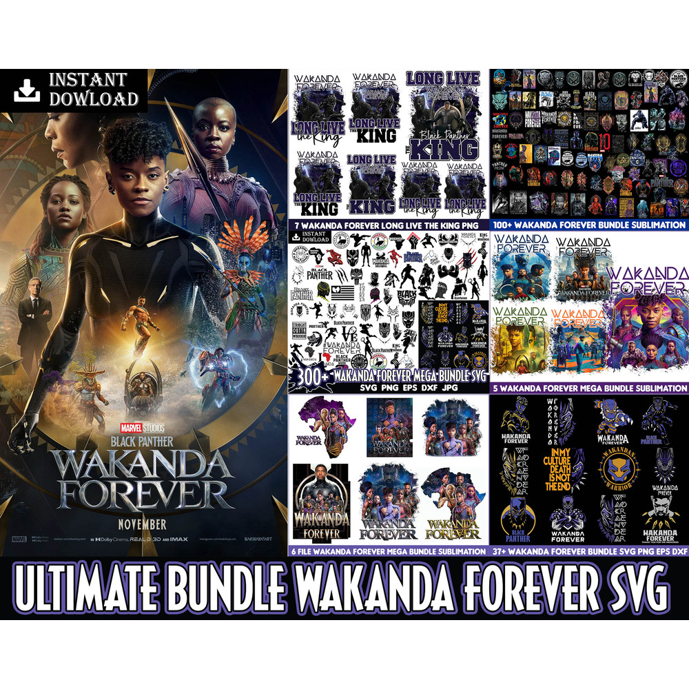 Ultimate Black Panther bundle svg, png dxf, Black Panther Vector Fil.jpg