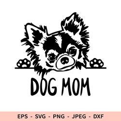 Chihuahua Dog mom Svg Dog Lover Dxf File for Cricut Laser