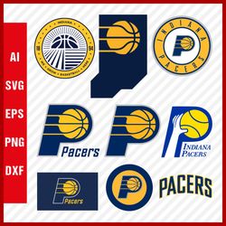 indiana pacers logo svg - pacers svg cut files - pacers png logo - nba logo - clipart & cricut files