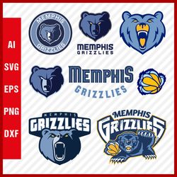 Memphis Grizzlies Logo SVG - Grizzlies SVG Cut Files - Grizzlies PNG Logo - NBA Logo - Clipart & Cricut Files