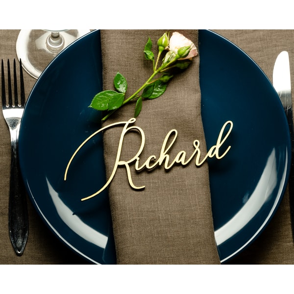 Table Name Guests Names of guests for the wedding table, wedding card, golden | Inspire ...