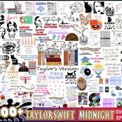 Midnight bundle svg, Taylor Midnight bundle svg, Taylor Swift Inspired PNG, Sublimation, Digital download