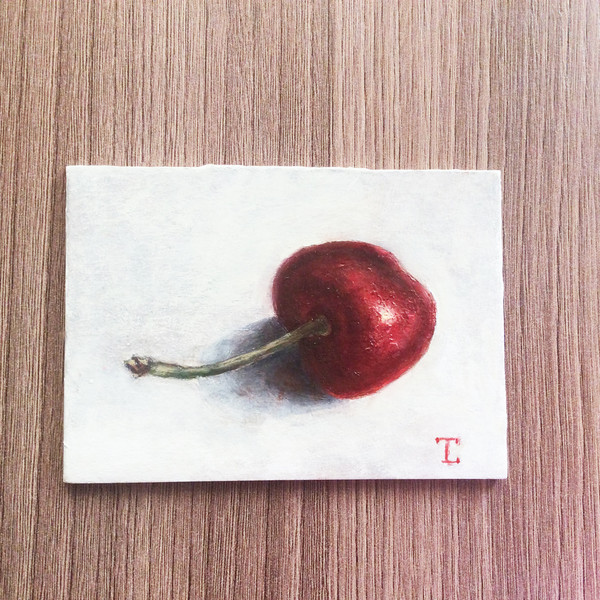 Aceo cherry oil painting 2.jpg